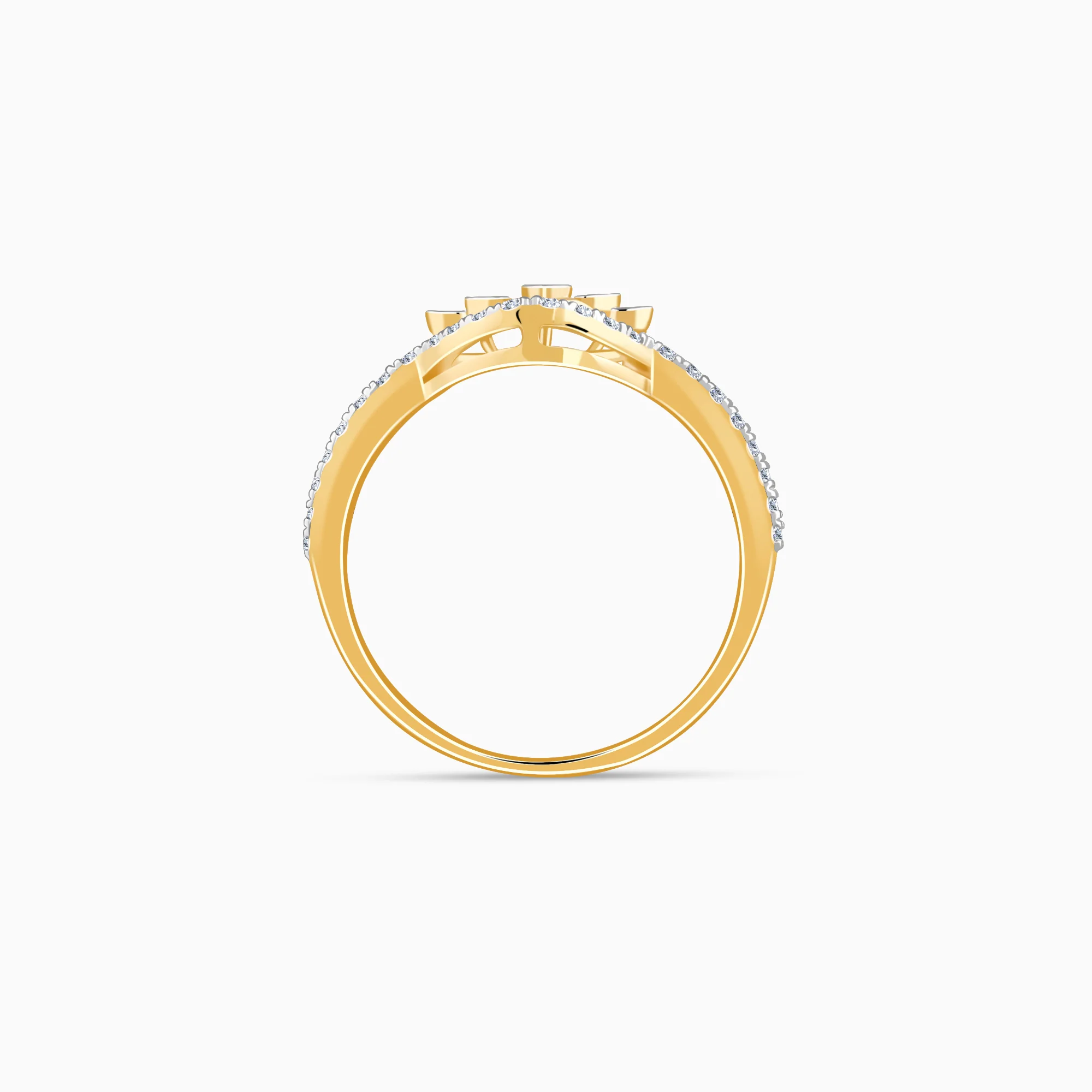 Gold Twinkle Throne Lab Grown Diamond Ring - Image 5