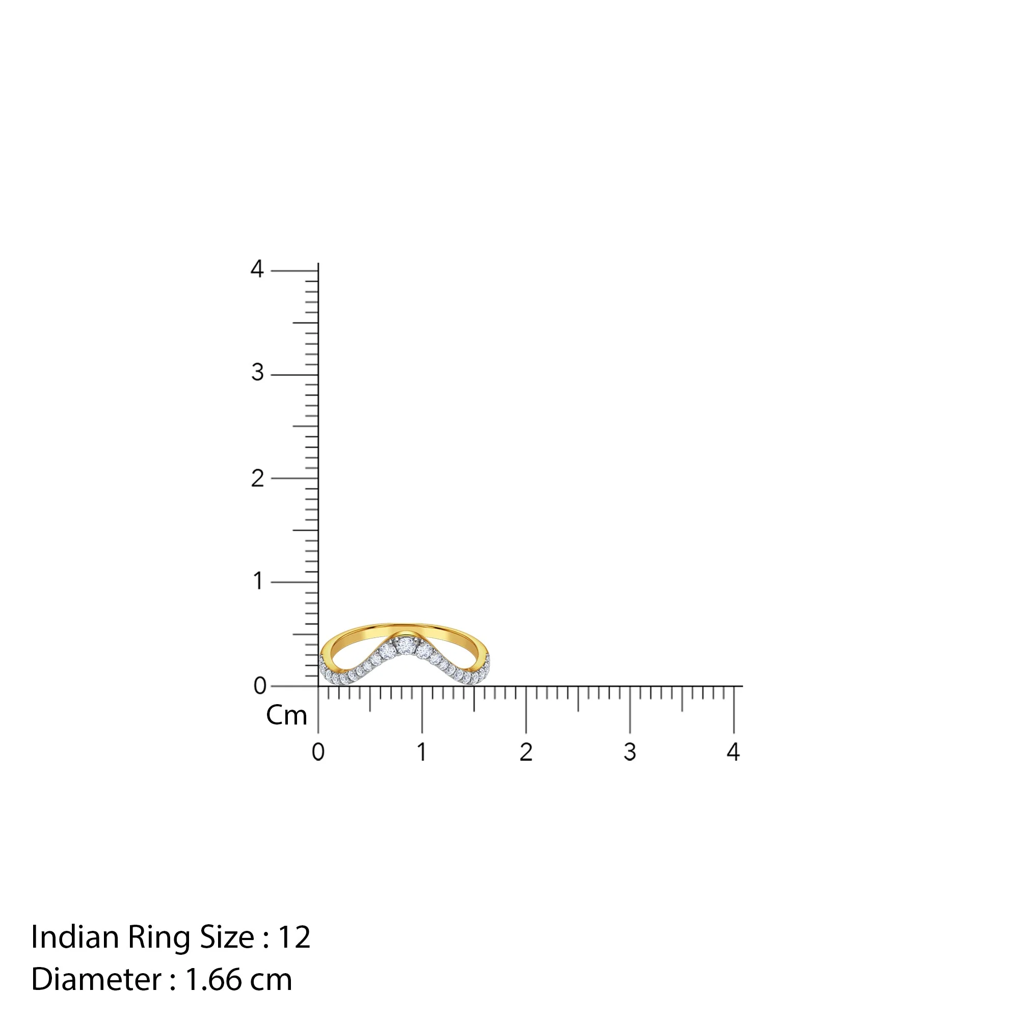 Gold Vanki Lab Grown Diamond Ring (Size 12) - Image 5