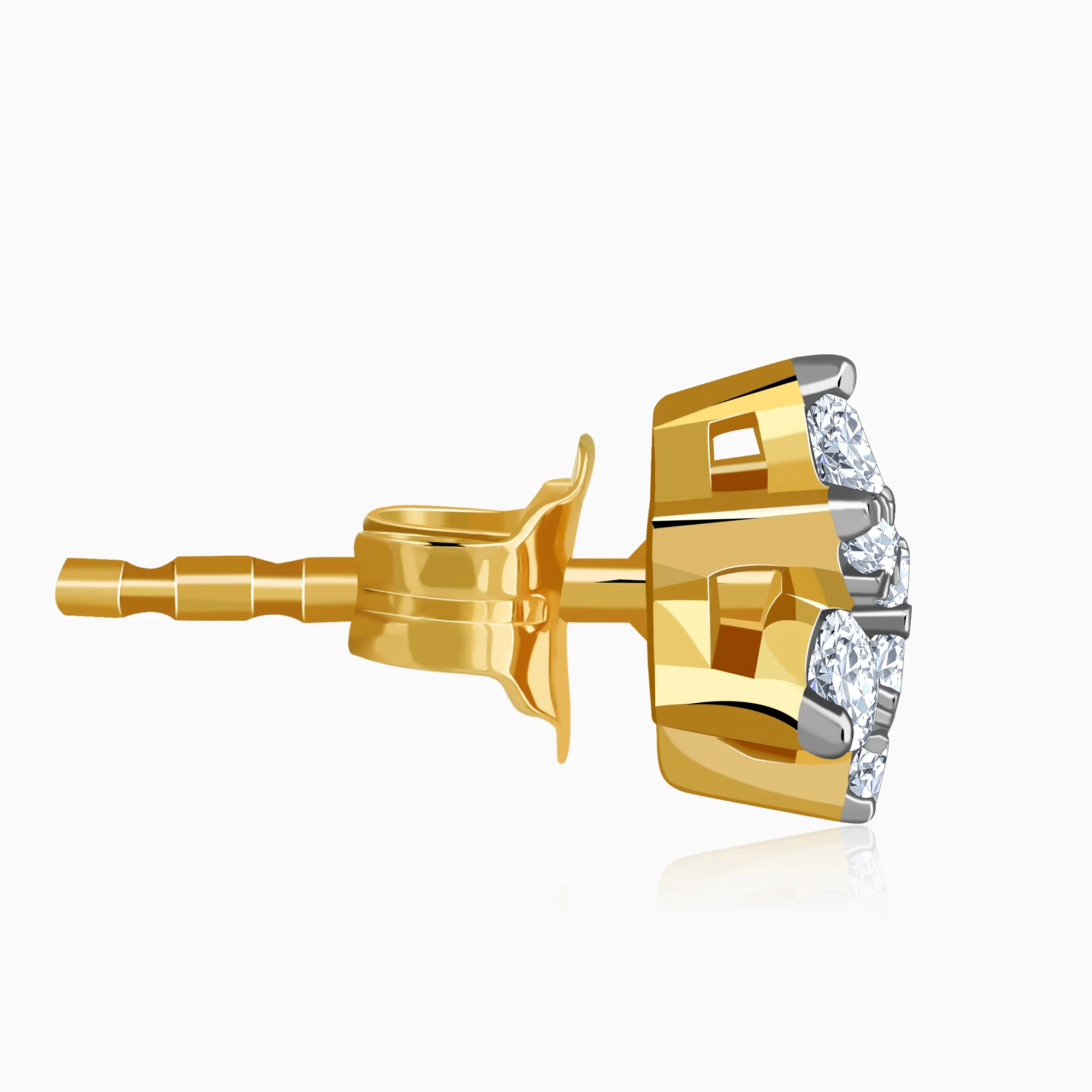 Gold Vespera Lab Grown Diamond Earrings - Image 5