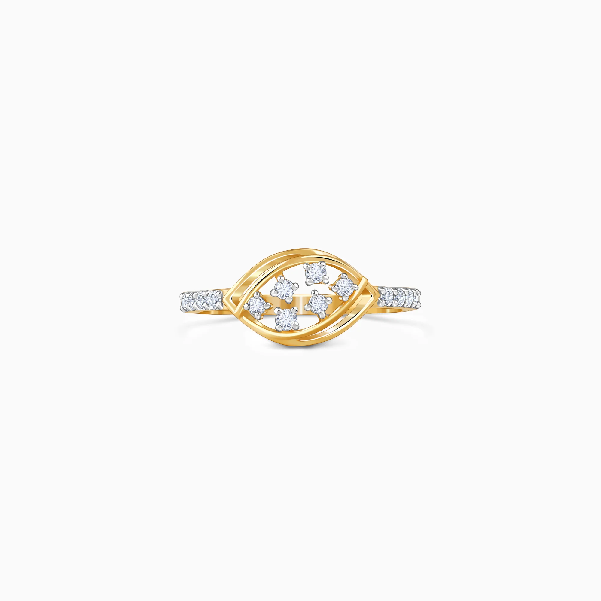 Gold Visionary Spark Lab Grown Diamond Ring