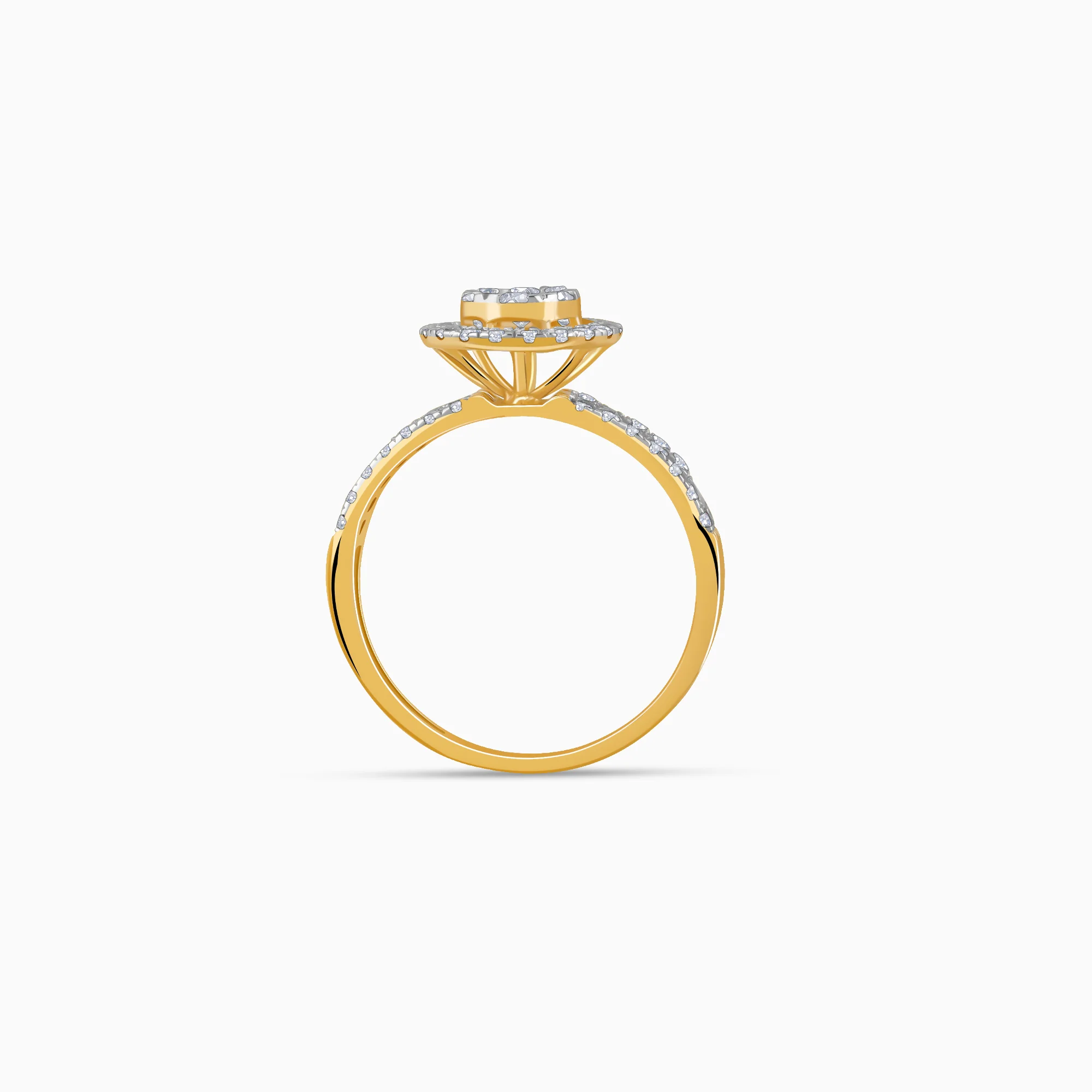 Gold Whirlwind Diamond Ring - Image 5
