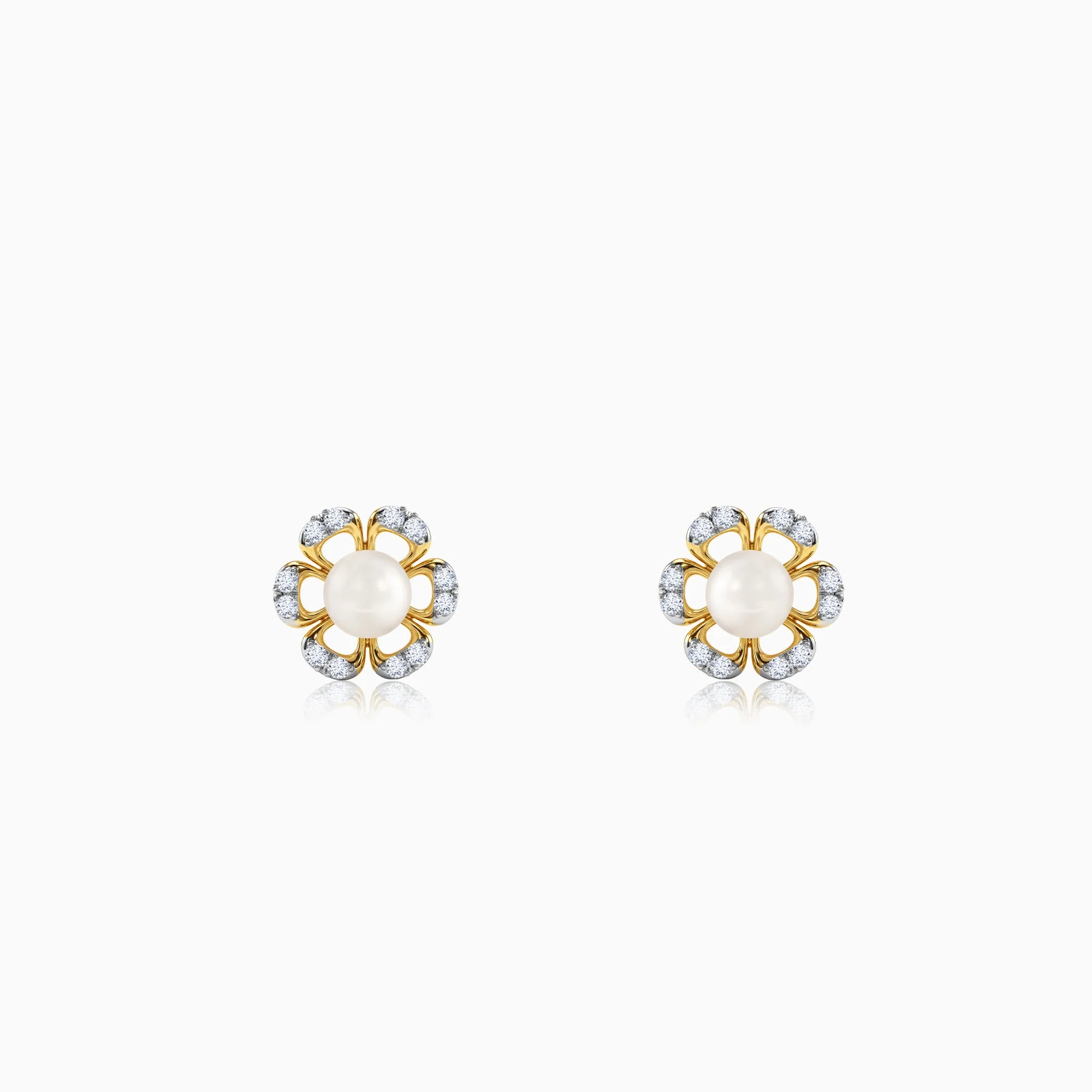Gold Zahra Shine Lab Grown Diamond Studs