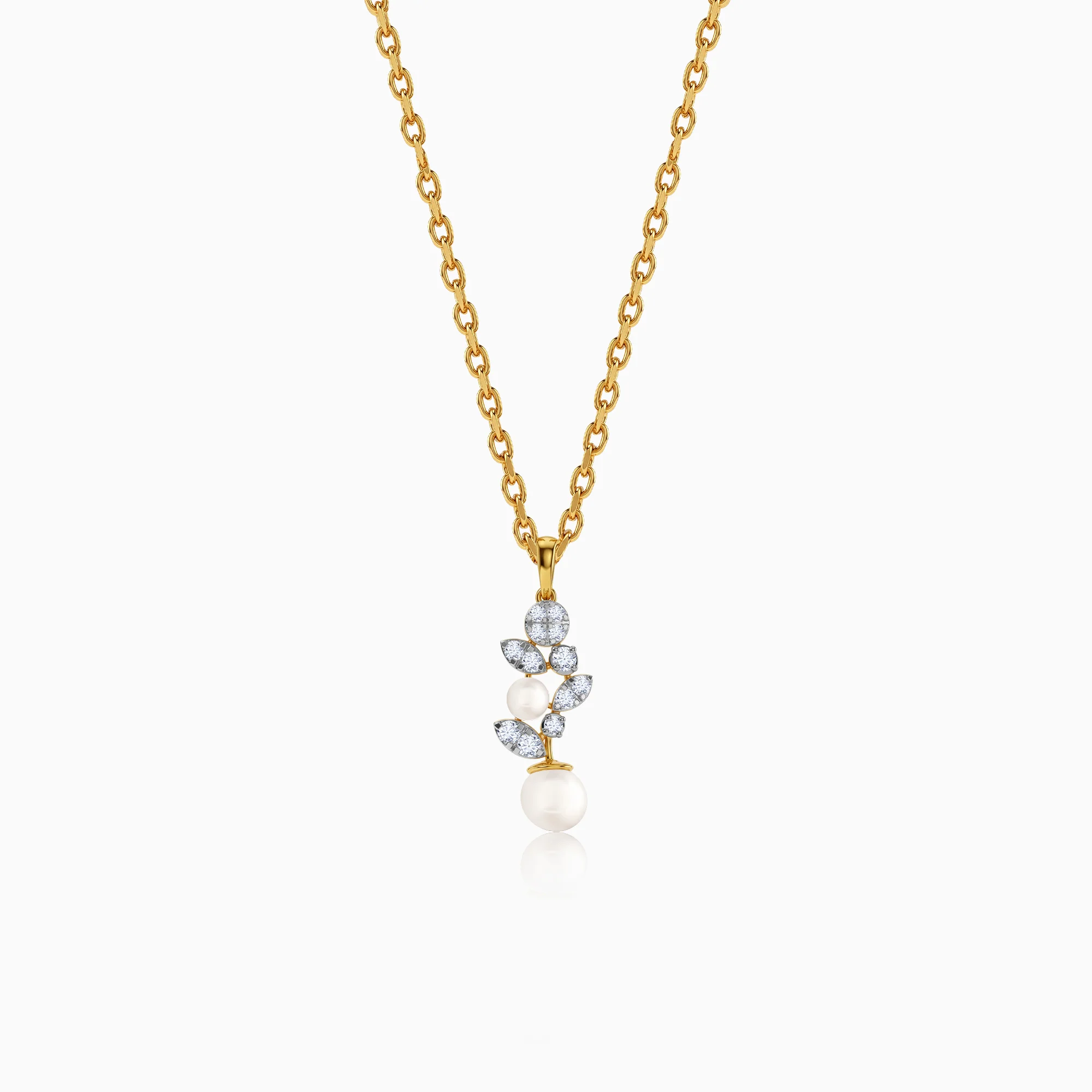 Gold Zoya Lab Grown Diamond Pendant