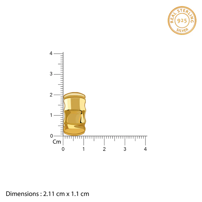 Golden Aurelian Half Hoop Earrings - Image 5