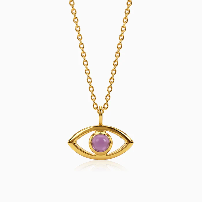 Golden Bigg Boss Eye Pendant With Link Chain