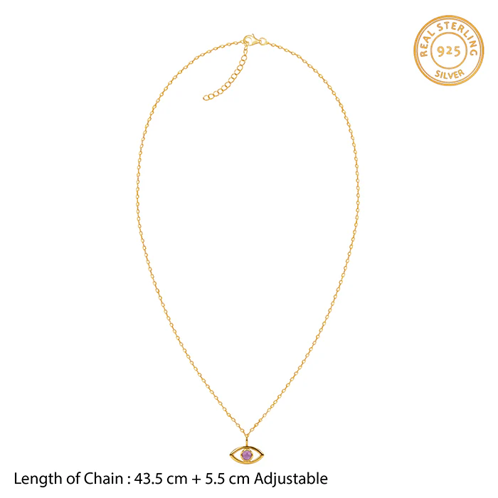 Golden Bigg Boss Eye Pendant With Link Chain - Image 5