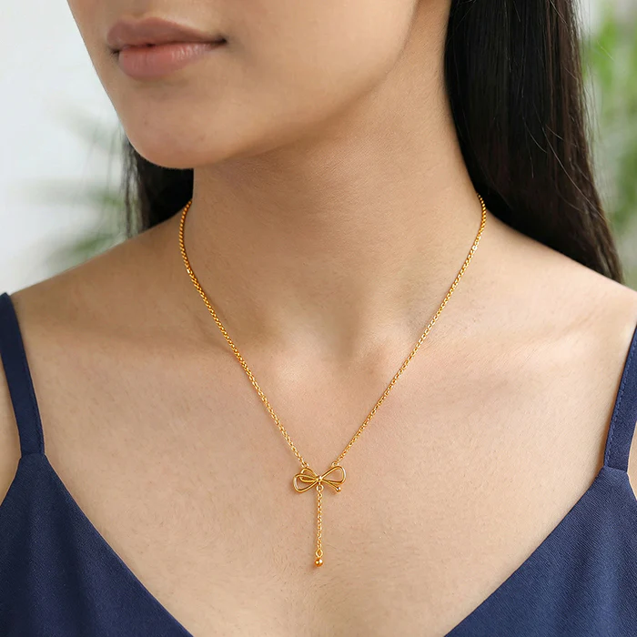 Golden Bowtiful Necklace - Image 3