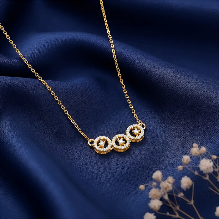 Golden Circular Grace Necklace - Image 2