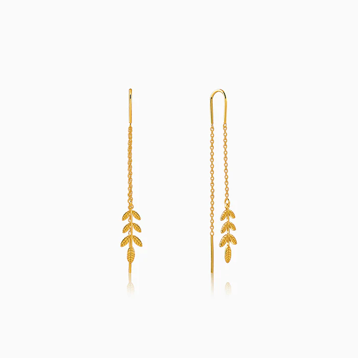 Golden Cirelle Flora Sui Dhaga Earrings