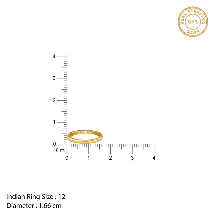 Golden Flush Setting Ring - Image 5