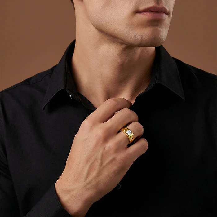 Golden Foundation Ring For Him - Image 3