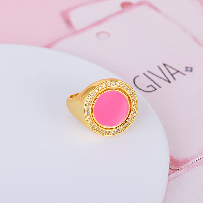 Golden GIVA Signature Flip Ring - Image 3