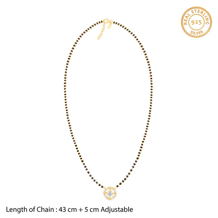 Golden Glitter It On Mangalsutra - Image 5