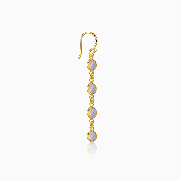 Golden Halo Drift Dangler Earrings - Image 4