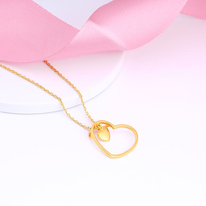 Golden Heart Necklace - Image 2