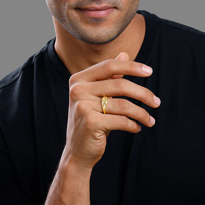 Golden Hygge Ring For Him - Image 3