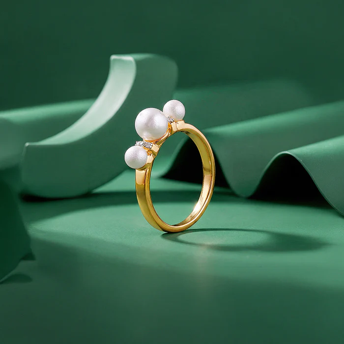 Golden Joan Pearl Ring (Size 12) - Image 2