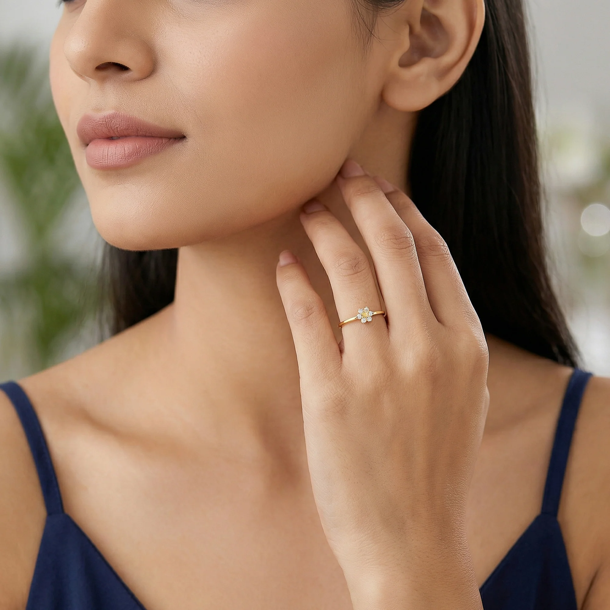 Golden Lovely Floret Ring - Image 3