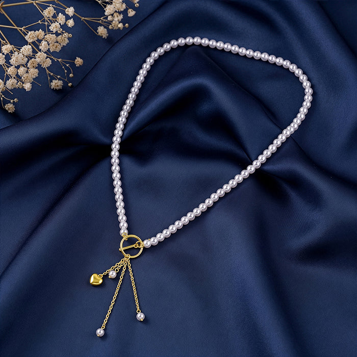 Golden Mila Pearl Necklace - Image 2