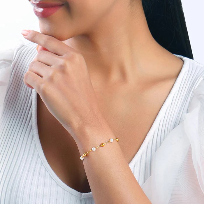 Golden Pearl Shine Bracelet - Image 3