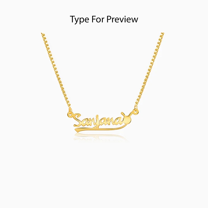 Golden Personalised Bunny Necklace - Image 2