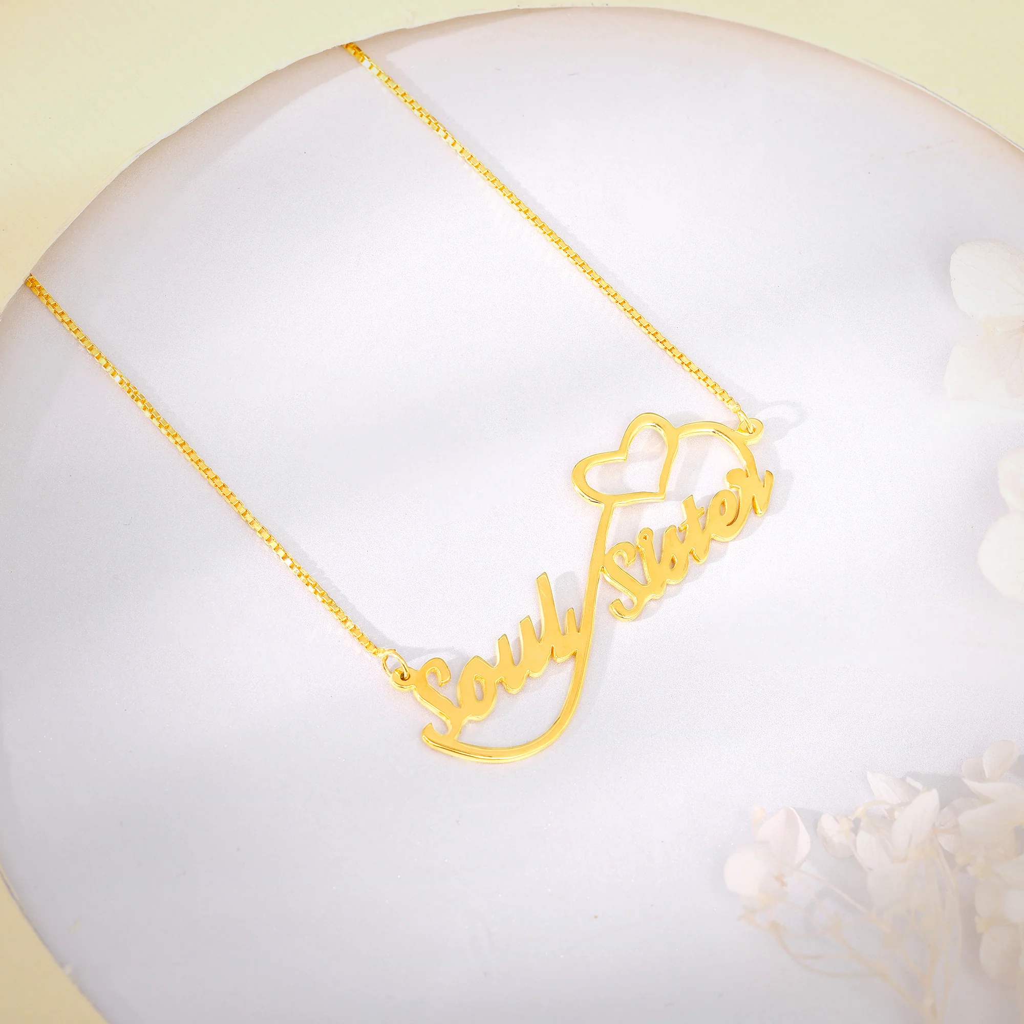 Golden Personalised Infinite Love Pendant - Image 4