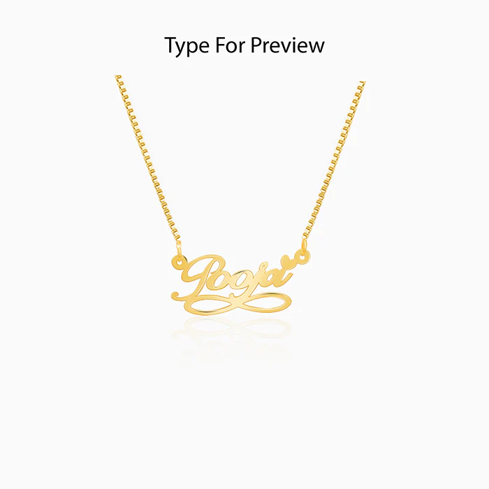 Golden Personalised Infinite Moments Necklace - Image 2