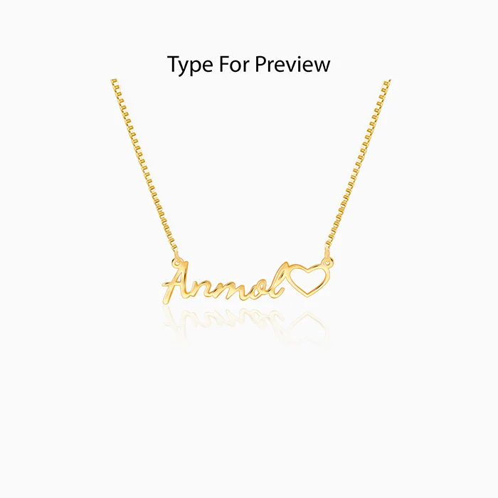 Golden Personalised Life Partner Pendant - Image 2