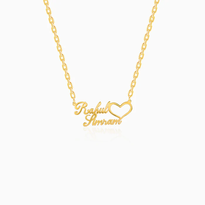 Golden Personalised Precious Sweetheart Pendant