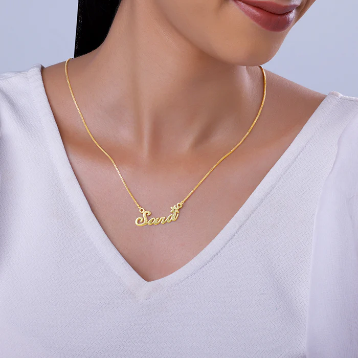 Golden Personalised Self Love Pendant - Image 4