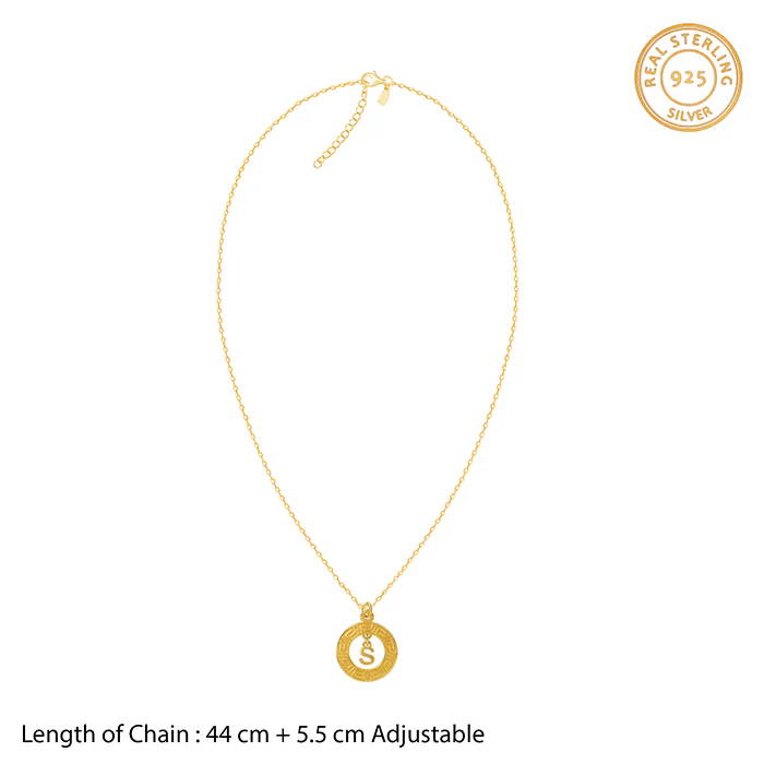 Golden Personalised The Letter Initial Necklace - Image 6