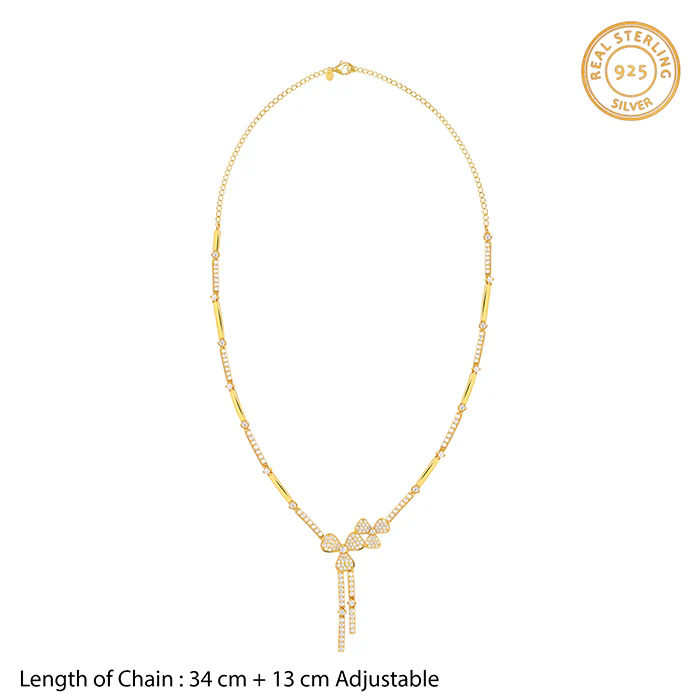 Golden Petal Blush Necklace - Image 4