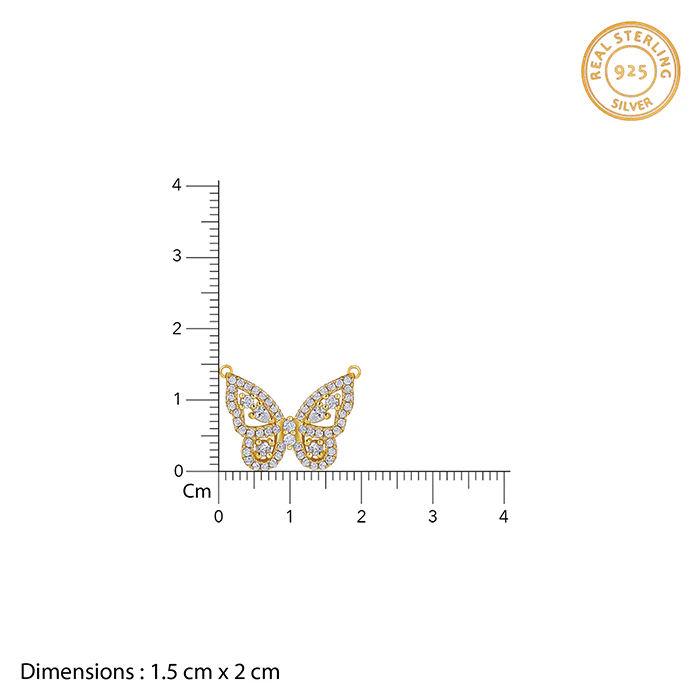 Golden Pretty Flutter Necklace - Image 4