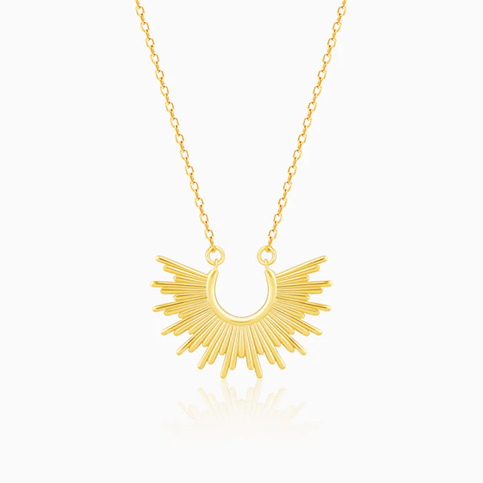 Anushka Sharma Golden Radiant Sunrise Necklace