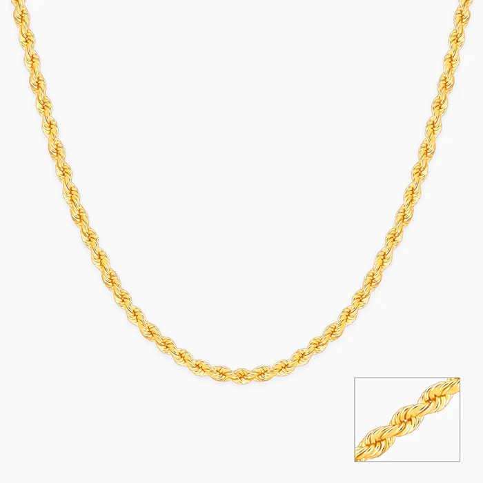 Golden Rope Chain For Him - Image 3