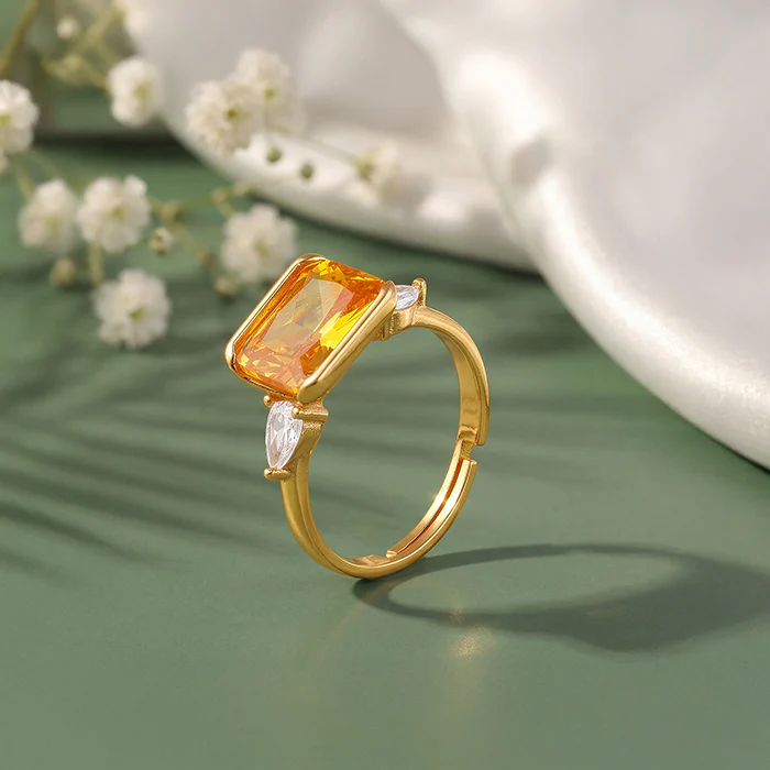 Golden Royal Topaz Ring - Image 2