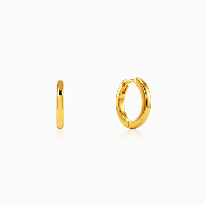Golden Shine Hoop Earrings