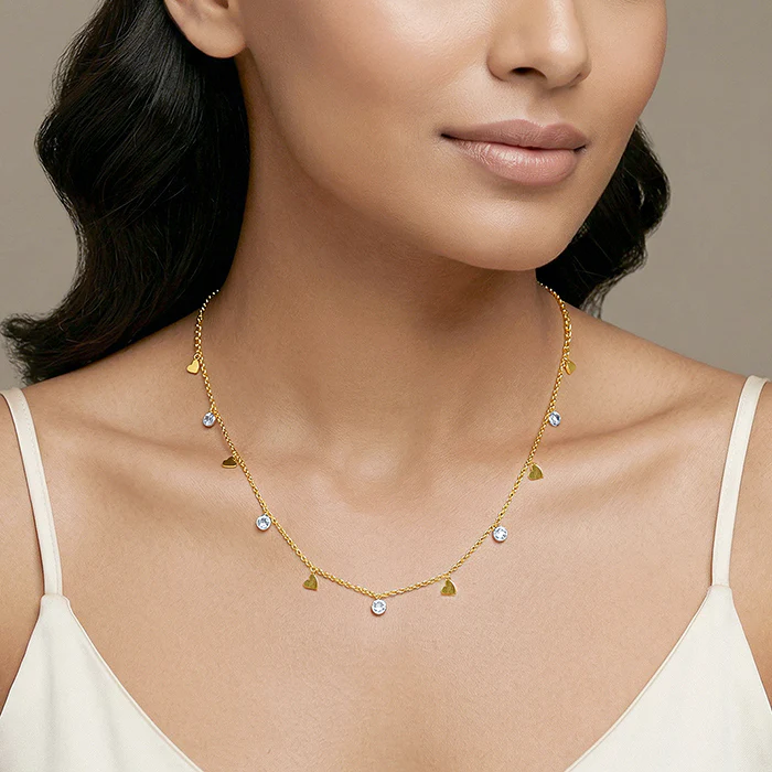 Golden Shinny Love Necklace - Image 3