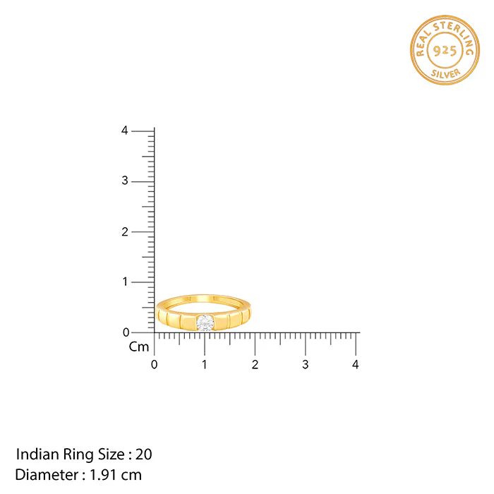 Golden Signature Stone Ring For Him - Image 6