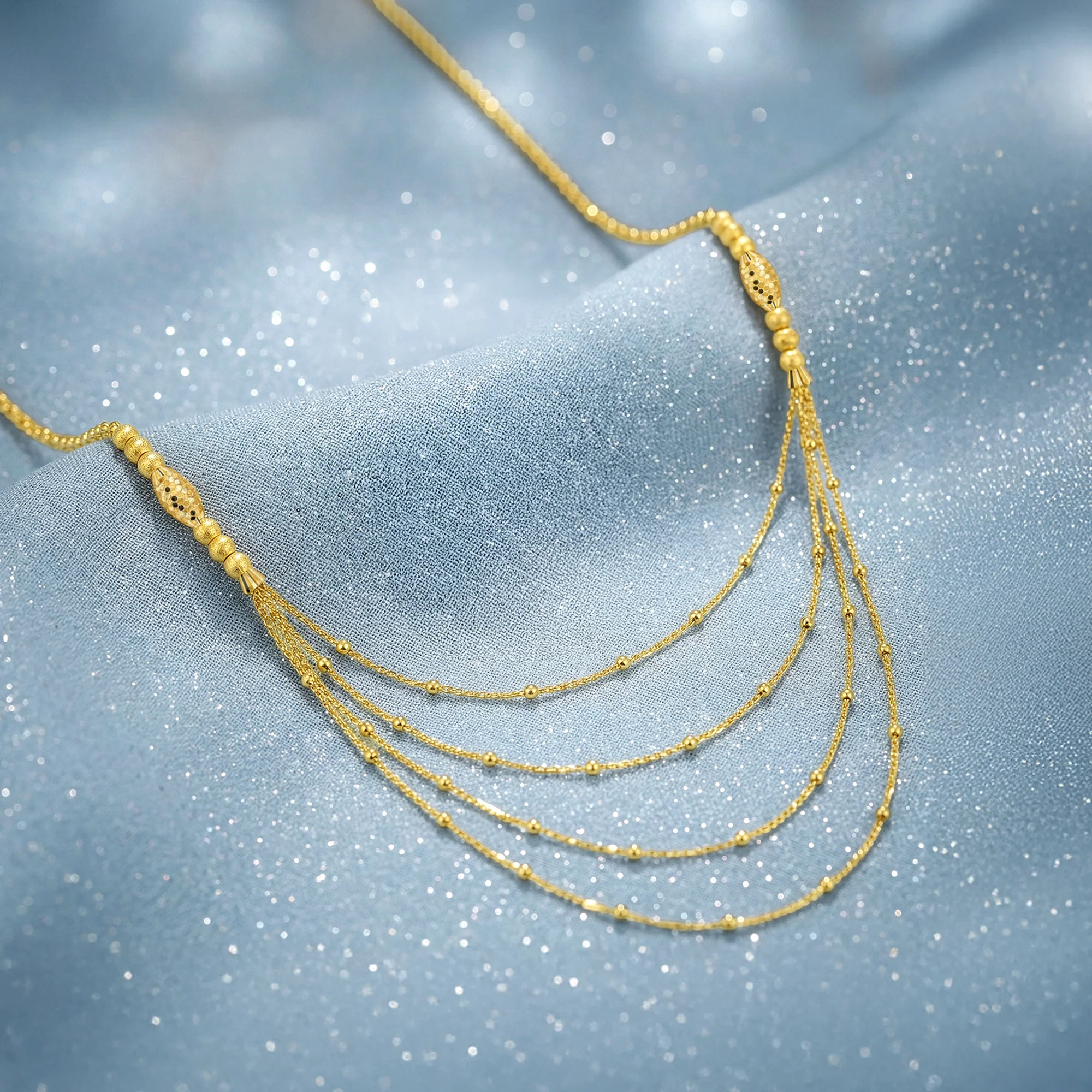 Golden Treasure Layered Necklace
