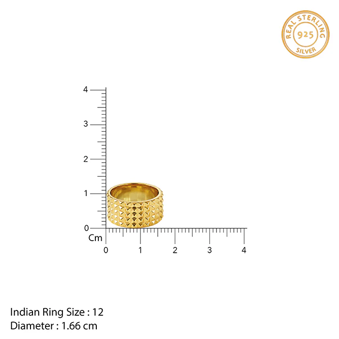 Golden Understated Icon Ring - Image 4