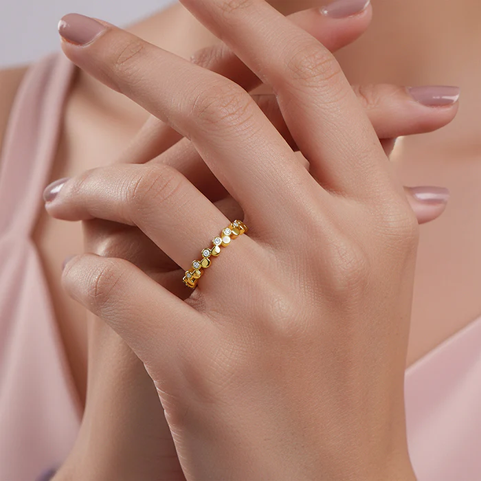 Golden Urban Loop Ring - Image 3