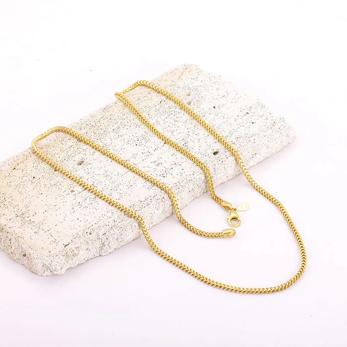 Golden Whispering Weave Chain For Him