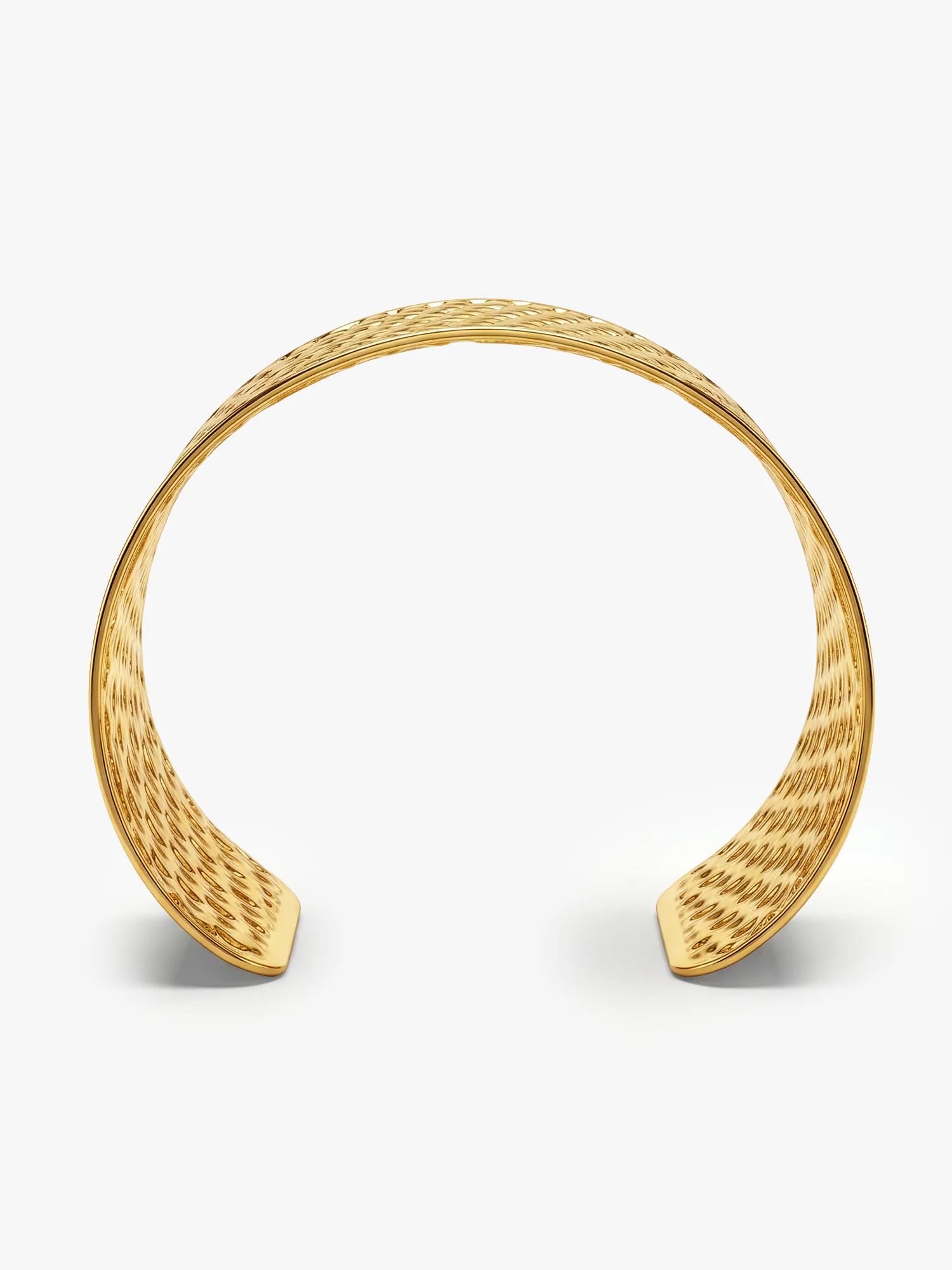 Grid Game Gold Plated Cuff Bracelet - Image 5