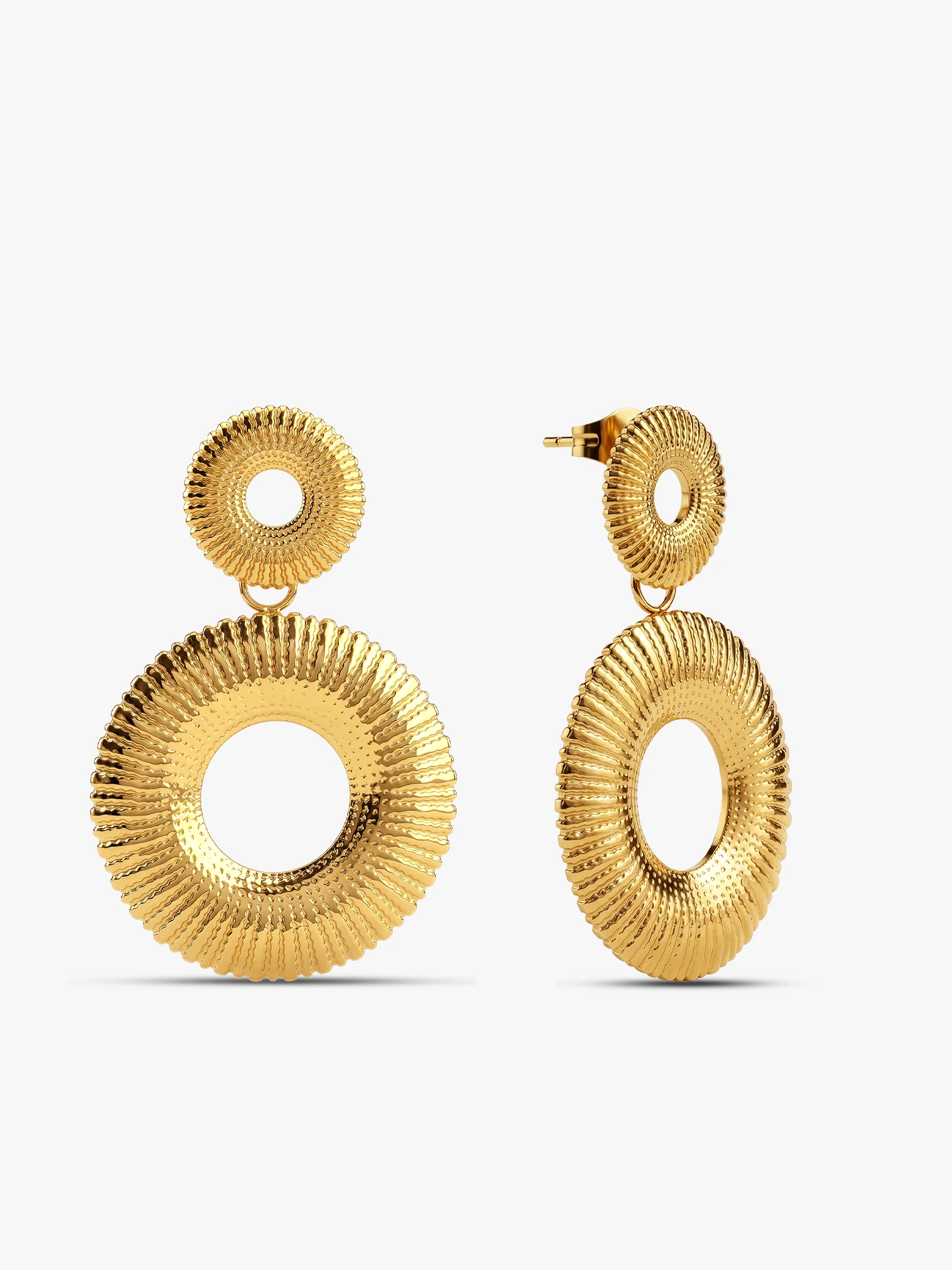 Halo Baby Gold Plated Earrings
