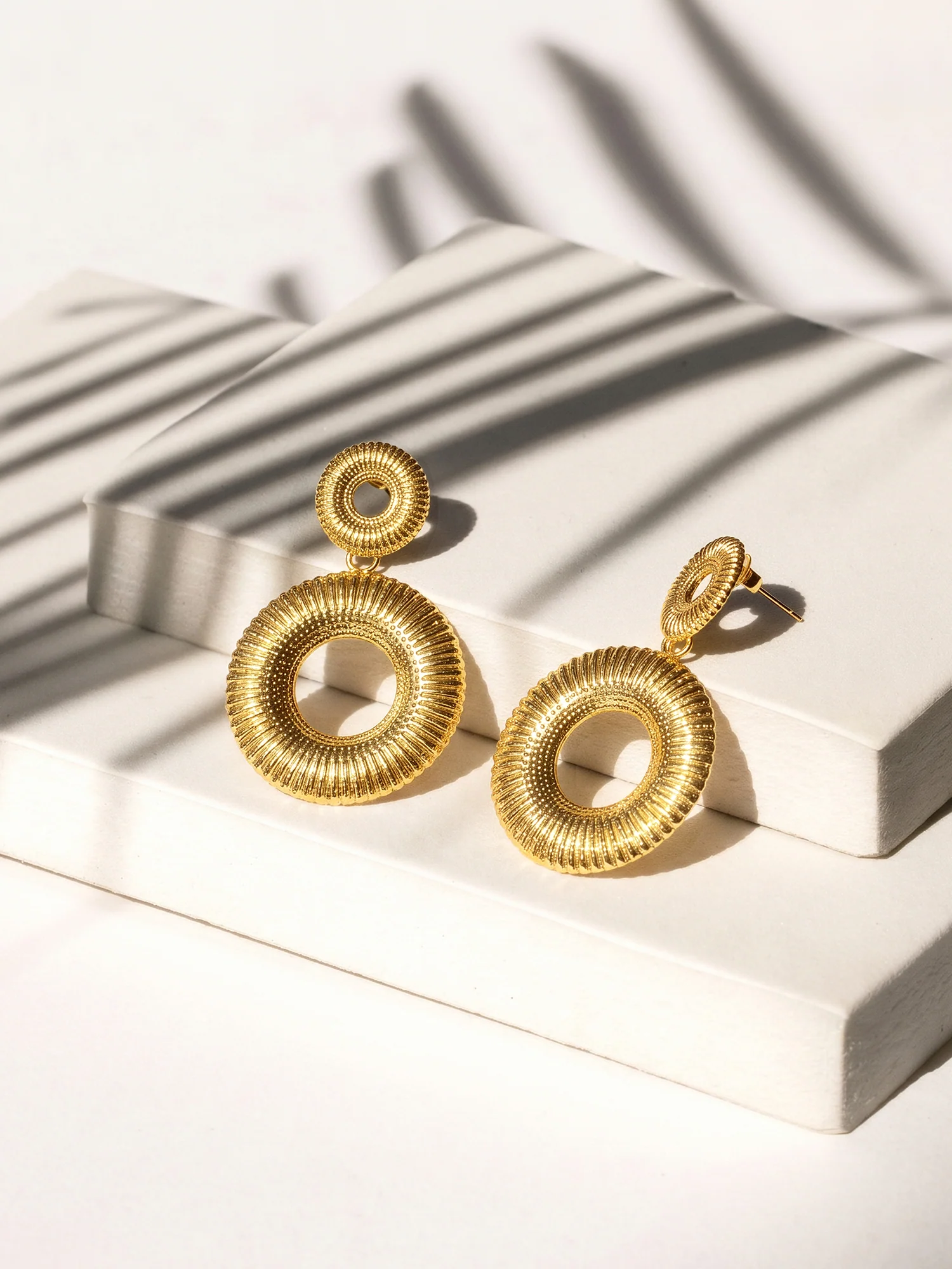 Halo Baby Gold Plated Earrings - Image 2