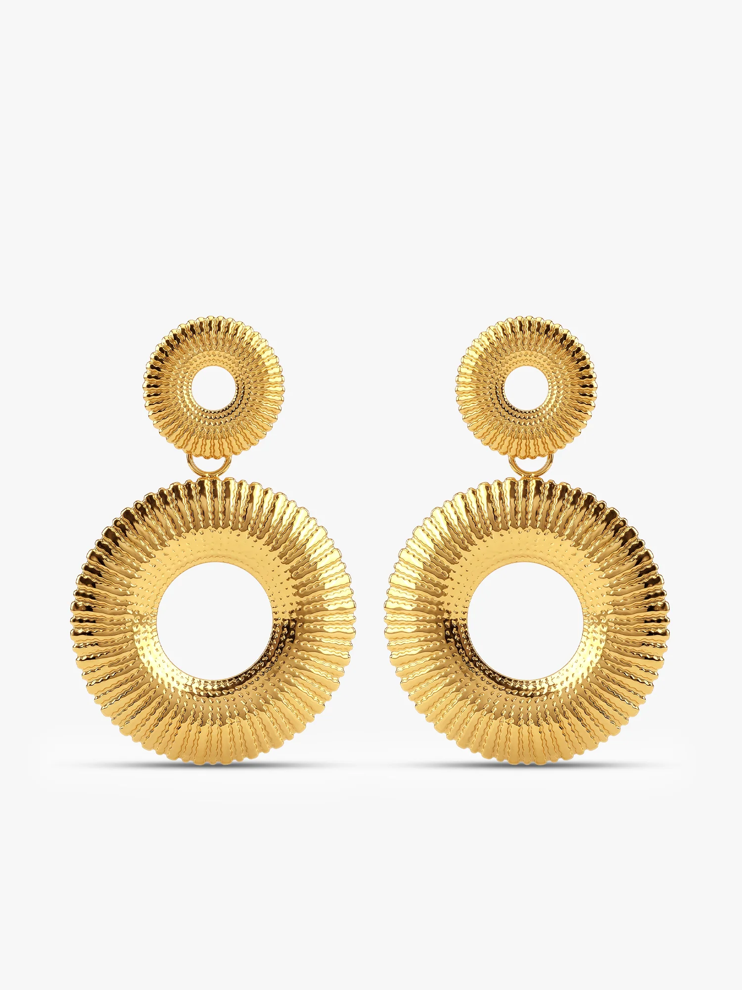 Halo Baby Gold Plated Earrings - Image 4