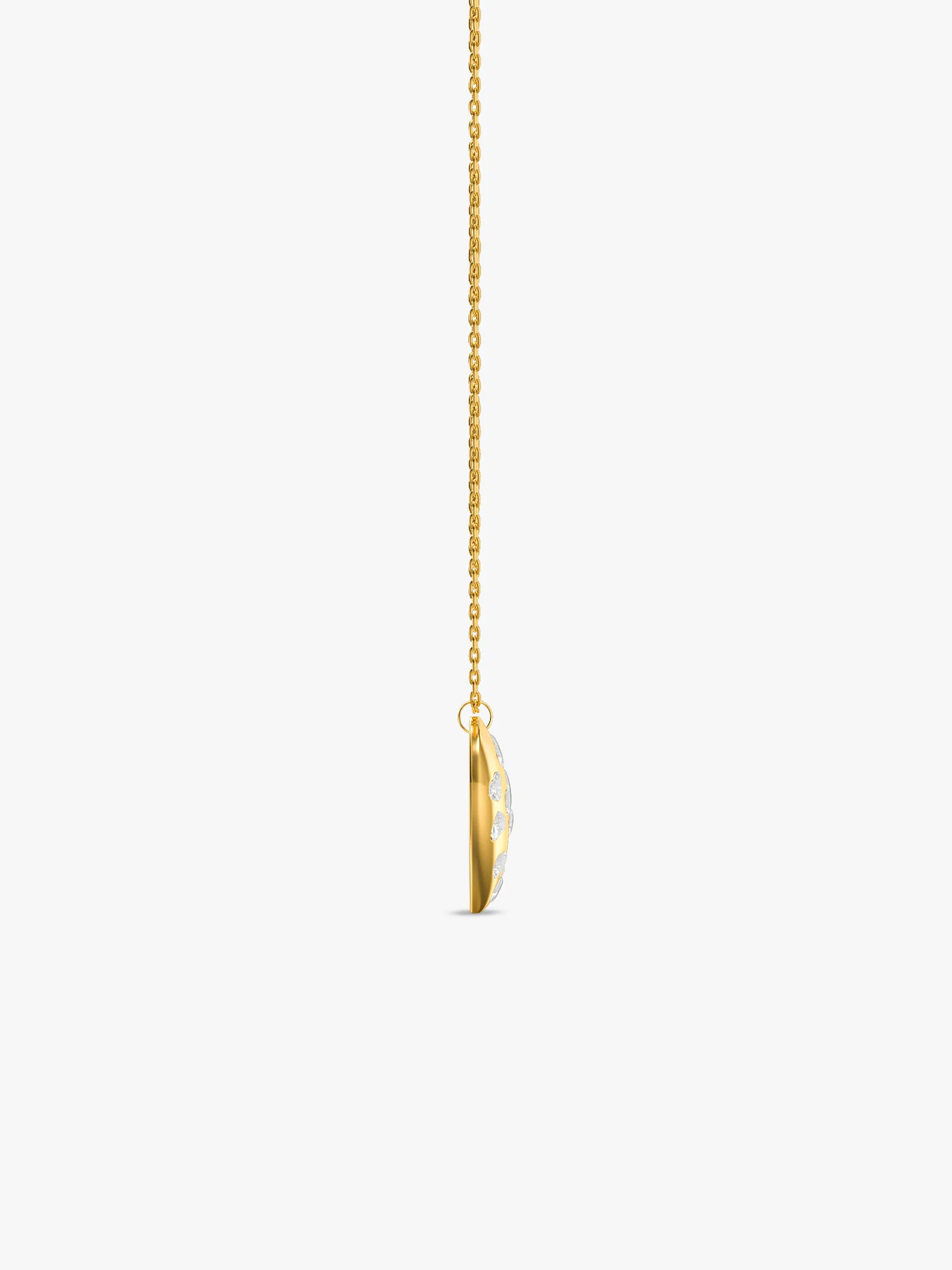 Heart Lock Gold Plated Pendant With Link Chain - Image 5