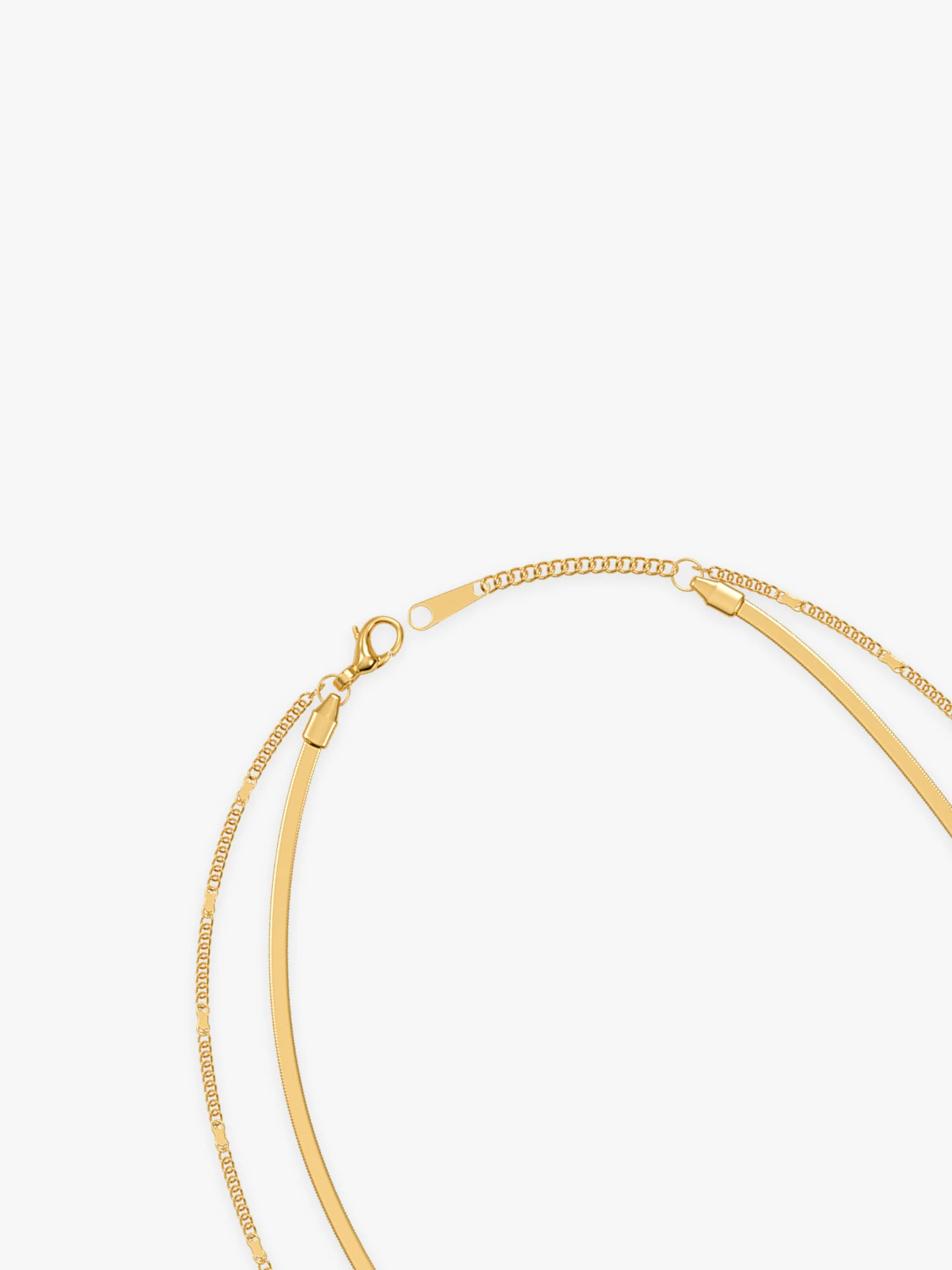 Heart On Lock Gold Plated Necklace - Image 4