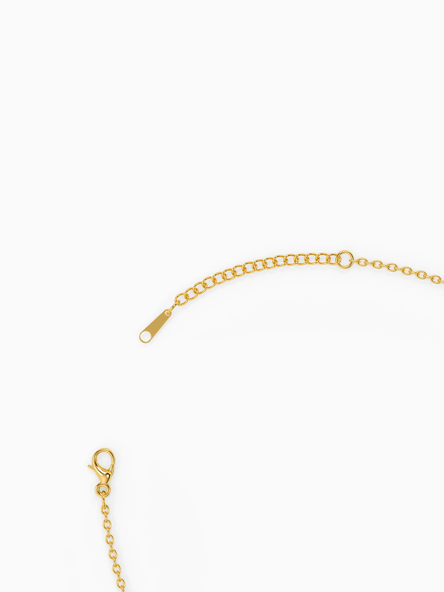 Heart Snap Detail Gold Plated Necklace - Image 6